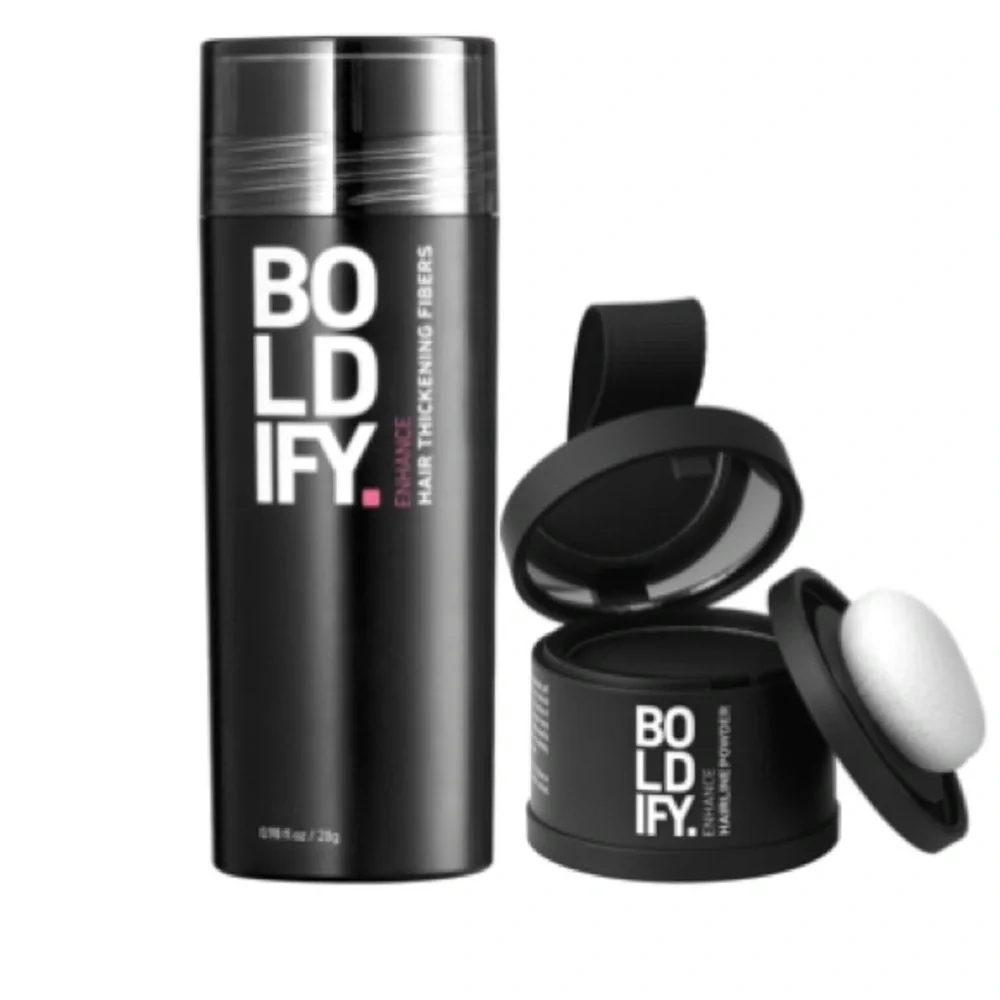 Boldify Hairline Powder Hair Fiber Blk bundle that Instantly Conceals Hair Loss